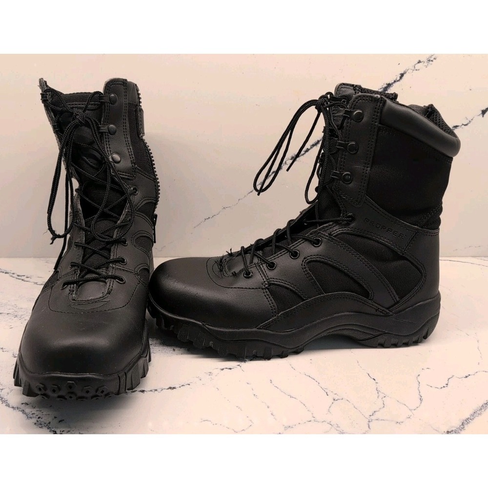Propper 8" Tactical Duty Boot Men's Size 10.5" Lightweight Black F4523‎